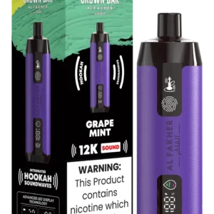 Al Fakher Crown Bar 12K Sound - Grape Mint Disposable Vape