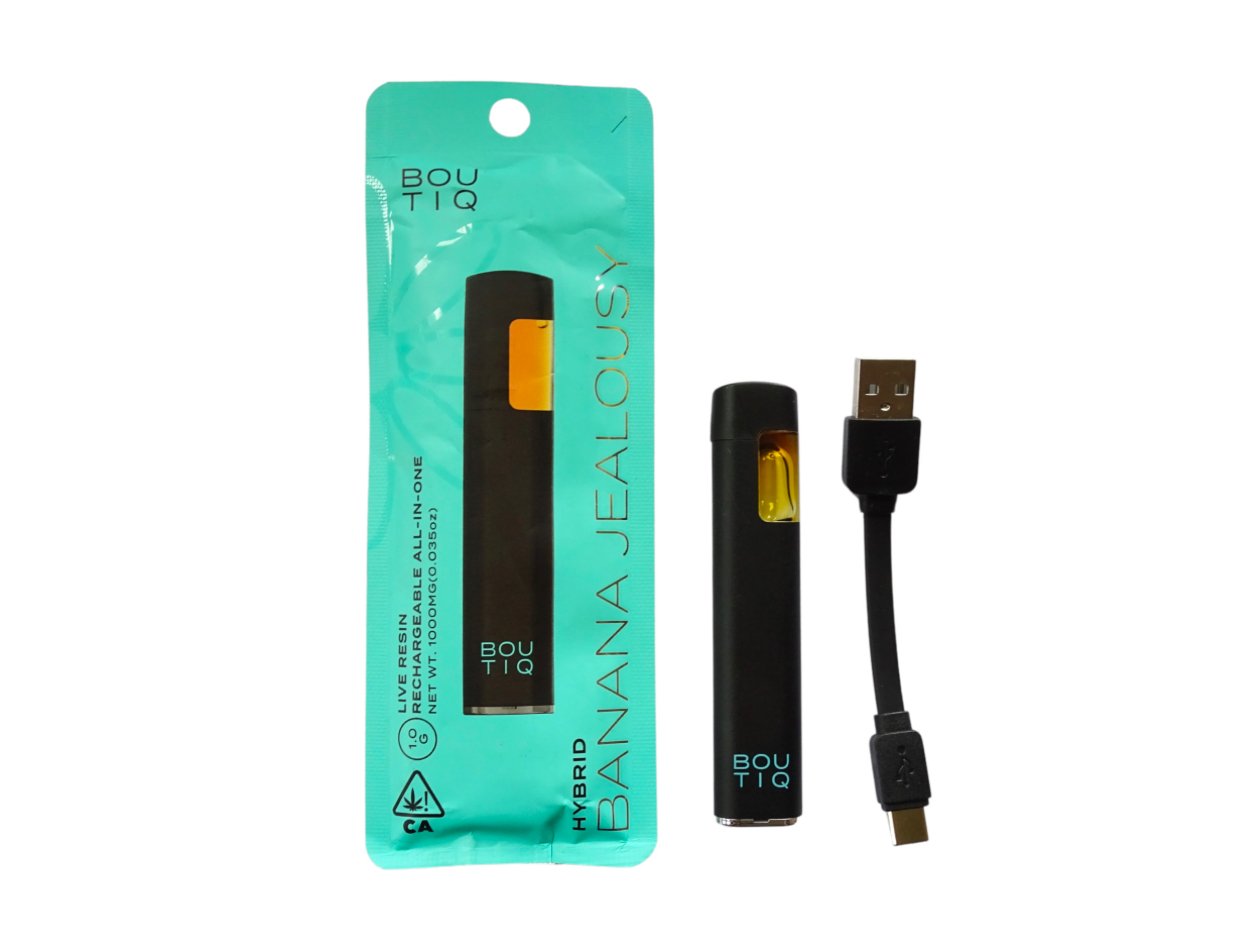 Boutiq Live Resin Banana Jealousy 1G Disposable 1 Boutiq Live Resin Banana Jealousy 1G Disposable