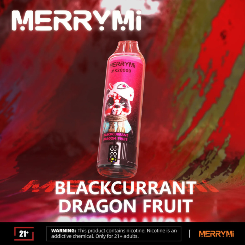 E-Papierosy MerryMi Mk 20 000 Blackcurrant Dragon Fruit 1 E-Papierosy MerryMi Mk 20 000 Blackcurrant Dragon Fruit