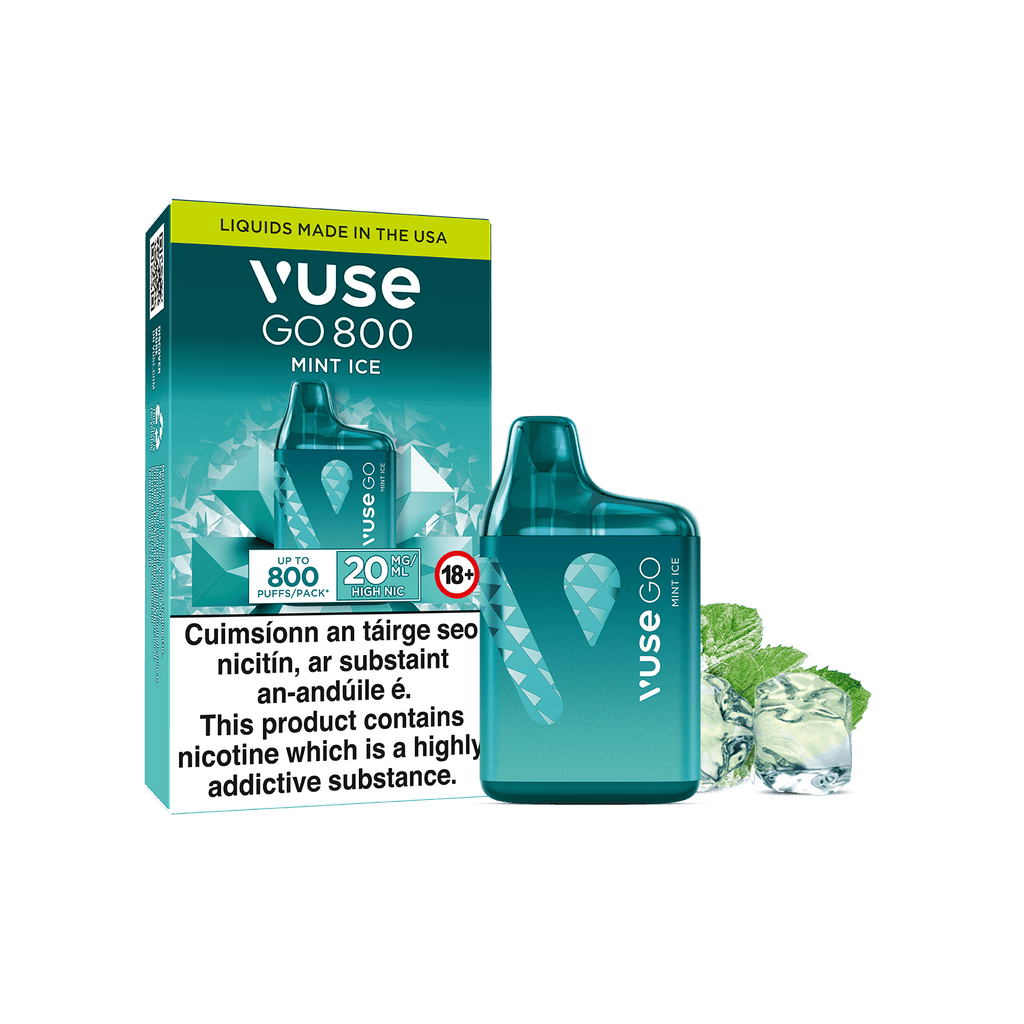 Vuse GO 800 Mint Ice Disposable Vape 1 Vuse GO 800 Mint Ice Disposable Vape