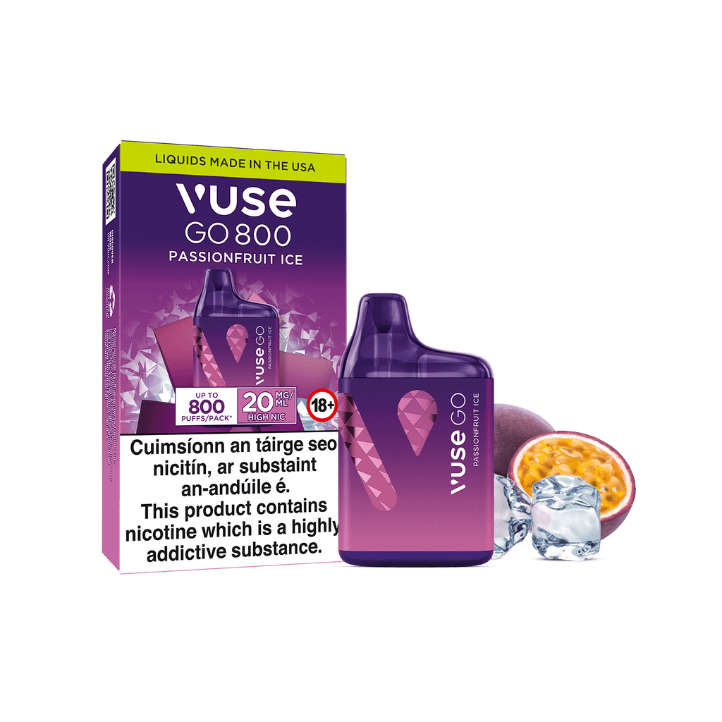 Vuse GO 800 Passionfruit Ice Disposable Vape 1 Vuse GO 800 Passionfruit Ice Disposable Vape