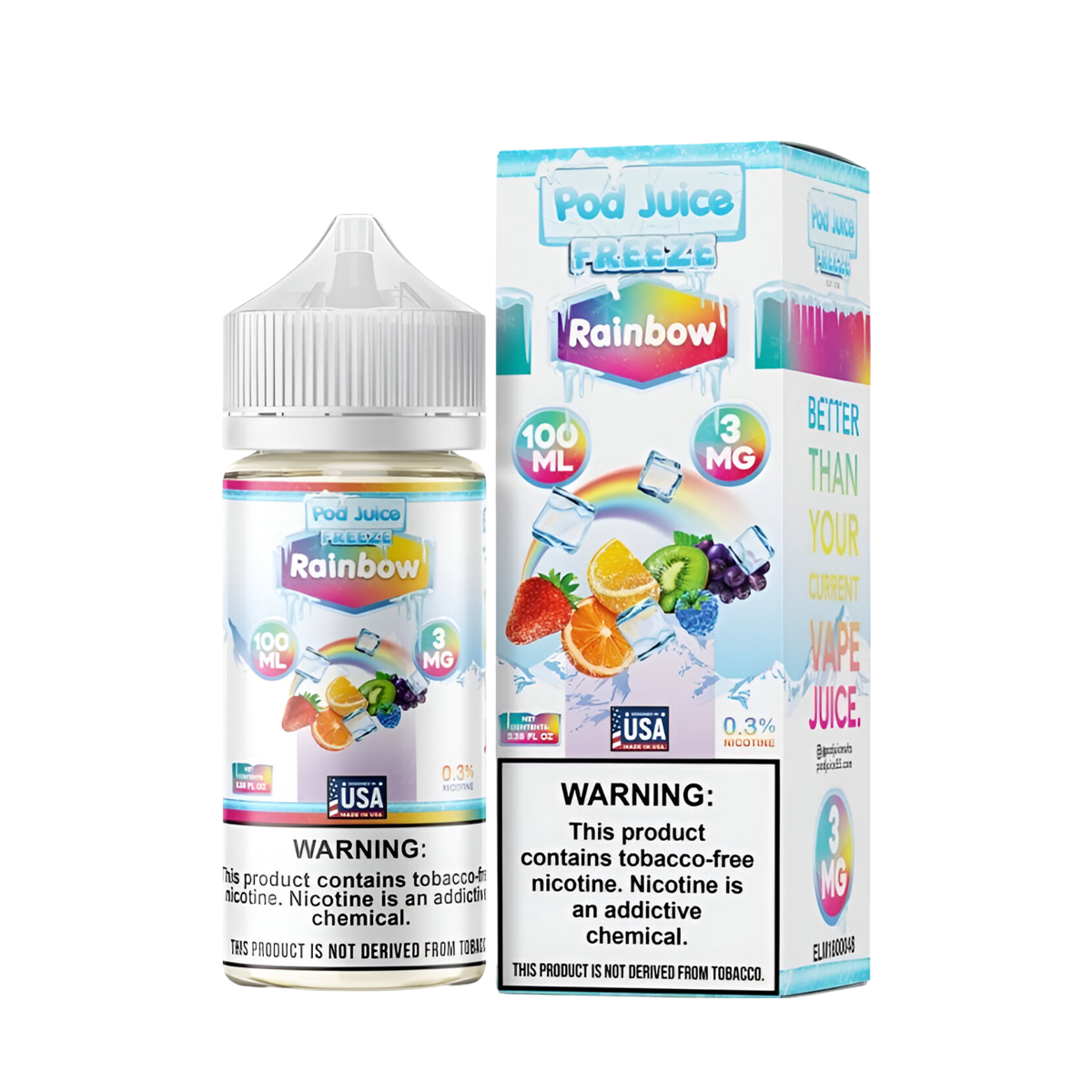 Pod Juice Freeze Freebase Vape Juice 1 Pod Juice Freeze Freebase Vape Juice
