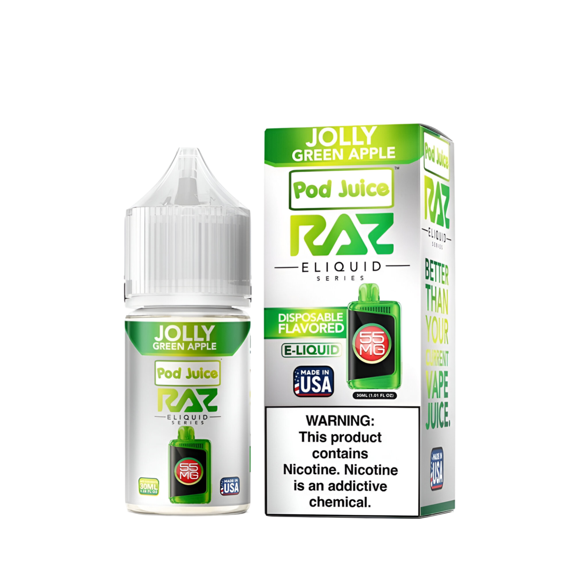 Pod Juice x Raz Salt Nicotine Vape Juice 1 Pod Juice x Raz Salt Nicotine Vape Juice