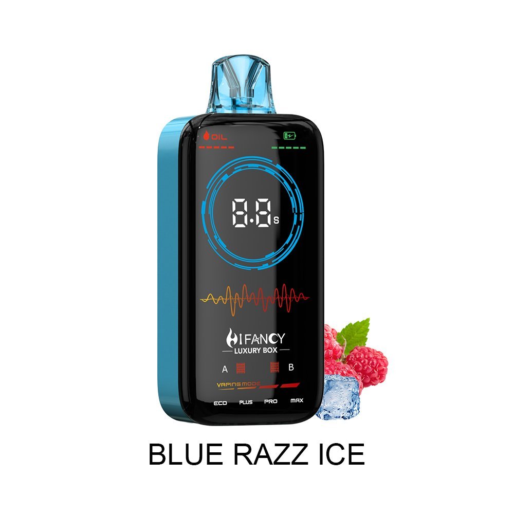 HiFancy Luxury Box 18000 Disposable Vape Blue Razz Ice - HIFANCY VAPOR 1 HiFancy Luxury Box 18000 Disposable Vape Blue Razz Ice - HIFANCY VAPOR